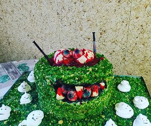 Tarta Halloween terror dulce