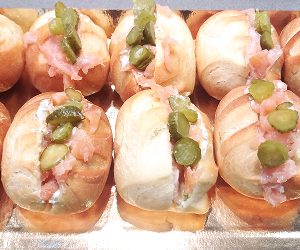 Mini panecillos de pavo y queso curado